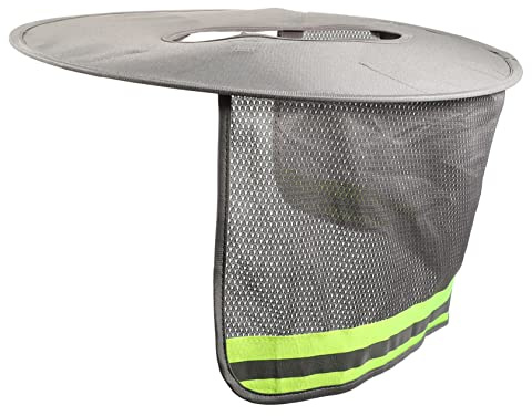 ULTECHNOVO Cubierta para Casco con Visera de ala Completa y Protección Solar Reflectante para Cuello – UV-Blocking for Outdoor Construction Work, Maintenance & Rail Jobs – for Workers in Hot Climates