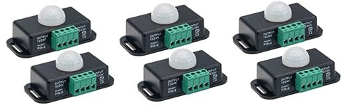 HOMSFOU 6stücke Bewegungssensor Schalter Für -beleuchtung Hochsensitiver Infrarot-controller Für Sicherheits Und Stimmungsbeleuchtung Küche Flur Und Mehr