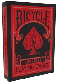 Cykel omvänd spel (röd och svart)