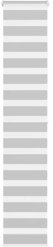 vidaXL Zebrarollo Hellgrau 40x200 cm Stoffbreite 35,9 cm Polyester, Zebra-Rollo, Doppelrollo, Zebra-Jalousie für Fenster, Doppelrollo, Zebra-Rollo