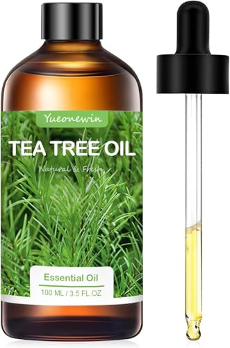 Tea Tree Essential Oil 100ML,Pure & Natural Essential Oil for Skin,Premium Grade Tea Tree Oils for Aromatherapy, Hair, Home Fragrance, DIY& Soap Making Scent, Gifts for Women