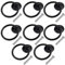 8 Stück Möbelknöpfe Schublade Ring Griffe Schwarzer Schubladengriffe Metall Rund Schrank Knopf Kommode Türknöpfe Ring Möbelgriffe Drop Ring Griffe Dekoration mit Schraube für Küche Badezimmer Zuhause