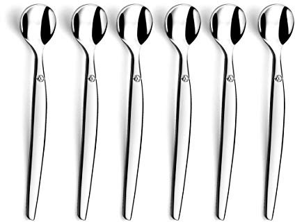 Lou Laguiole JET Espressolöffel / Mokkalöffel, Edelstahl 18/0, glänzend, 6-teilig