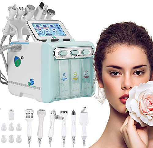 TXqueen New 6 in 1 Hydro Facial Machine, Professional Hydro-Dermabrasion Facial Microdermabrasion Machine Blackhead Remover Pore Vacuum Cleaner, Facial Skin Care Device Equipment