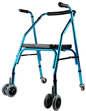 Stand Up Rollator Walker Tall Rolling Mobility Gåhjälp med armstödsdyna och hjul Rollator med handtag för att stå upp Lämplig för äldre förlamade med begränsad rörlighet