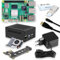 Raspberry Pi 5 16GB RAM PCIe M.2 NVMe - Set | Metallgehäuse | Active Cooler | M.2 NVMe SSD PCIe Board | Offizielles USB-C 27W Netzteil | 64GB Edition | 4K Micro HDMI