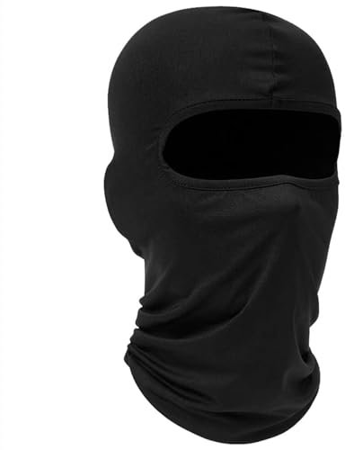 NXPUXP Balaclava Gesichtshaube,Sturmhauben,Motorrad Radfahren Ski Sturmhaube,Sturmhaube elastischer UV-Schutz,Unisex Männer Frauen Kinder(Schwarz)