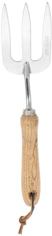 FONDOTIN Fourche à Main avec Poignée Ergonomique pour Jardinage Outil Multifonctionnel pour Ameublir Et