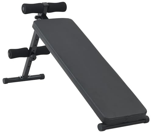 Générique Banc de Sit Up 150 kg Pliable et Réglable en Hauteur 48-68 cm Acier,Bancs d'exercice,9.26KG-42002575