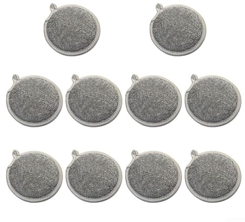 Gettimore Stracci multiuso per lavare i piatti, spugne a doppio strato per pentole e utensili, 12,5 cm, confezione da 10