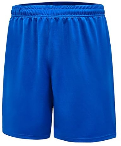 NWDEY Boys Sports Shorts, Quick-Dry Breathable PE Shorts for Boys Football Gym Running School Activewear (UK, Age, 8 Years, 9 Years, Regular, Blue)