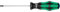 Wera 352 05022810001 Tournevis Hexagonal à tête sphérique 4,0 x 100 mm, Vert