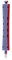 Efalock Professional Kaltwellwickler 2-Farbig, rot/ blau lang, 1er Pack, (1x 12 Stück)