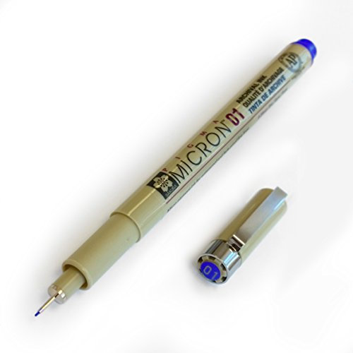Sakura Pigma Micron – Pigment-Fineliner, 0,1 mm, Schwarz, 1 Stück