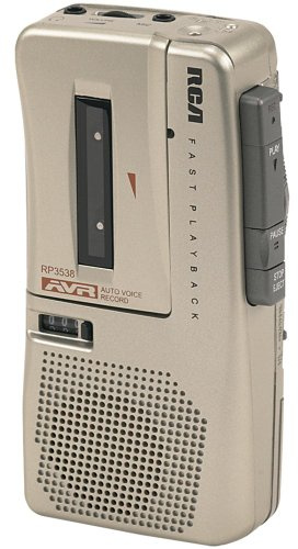 RCA RP3538R Micro-Cassette Voice Recorder,Tan
