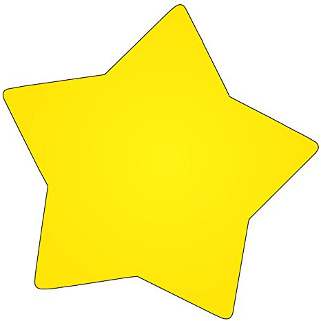 SHAPES ETC. Star Large Notepad, 5 x 7, 50 Sheets in a notepad for Patriotic Crafts, Holiday Decorations, Independence Day, Notes and Messages, Classroom, Kids Craft Projects