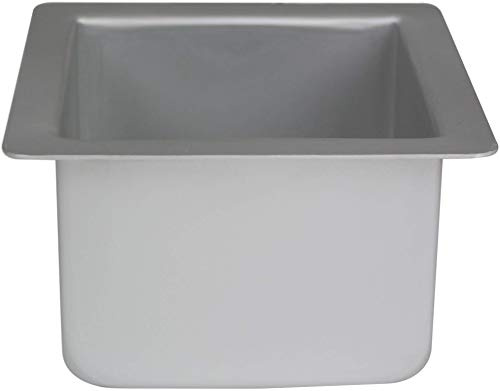 PME - Moule à Gâteau Carré en Aluminium Anodisé, 152 x 152 mm x 102 mm de Profondeur, Argent