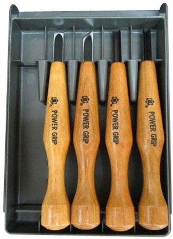 Four Piece Power Grip Carving Set