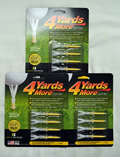 4 Yards More Golf Tee (2 3/4) 3 Pack (12 Tees)