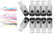 Chiavetta USB 10 pezzi 16 Giga, Pen Drive Girevolecon Luce LED, Penne -USB 16 GBPortatile con Confezione 10 Corda, FEBNISCTE Memoria Flash per Dati Files, Thumb Drive 2.0 16GB Chiave - Nero
