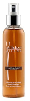 Millefiori Milano – Spray per Ambiente Vanilla & Wood – Profumatore Casa e Ufficio con Note Legnose e Vanigliate