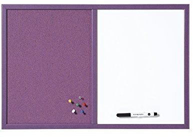 Bi-Office MX03435411 Pannello Combinato Organiser Scuola, 60x40, Viola