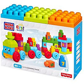 Mattel Mega Bloks DKX60 - Bauklötze, 123 Lernzug