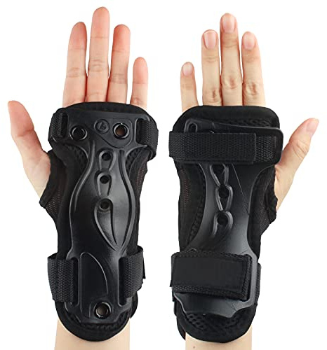 Andux Protector de muñecas para Patinaje sobre Hielo y Snowboard Protección extendida para Las muñecas HXHW-01 (XL)