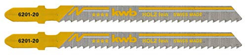 KWB 620120 - Dos hojas de sierra de calar para madera 100/75 corte fino KWB PRO