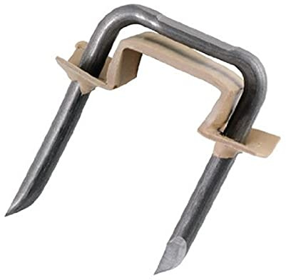 Gardner Bender MSI-175J Polyethylene Insulated Metal Staple, 9/16 in., 14/3, 12/3 & 10/3 (NM) Cable, Tan