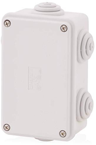 Abzweigdosen Kabelabzweigkasten Installationsgehäuse mit Stufennippeln | IP65 | 120x75x50mm | Verteilerkasten, Abzweigdose, Aufputz Wasserdicht Aussen Abzweigdose Box Verteilerdose Steckdose