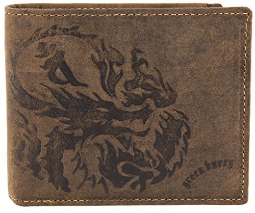 Greenburry Vintage Portmonee Herren Geldbörse braun Leder