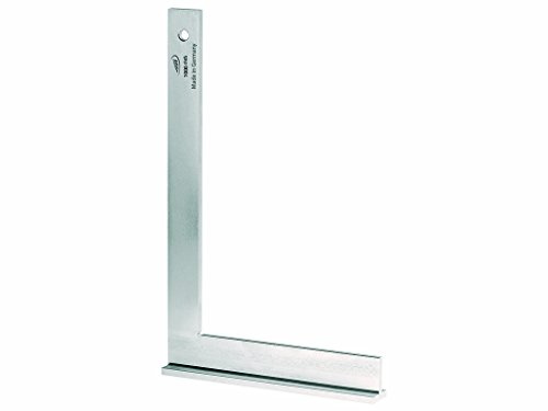 Helios-Preisser - Escuadra para carpintería con tope, galvanizada, Plateado, 0374428