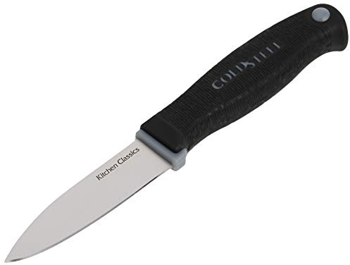 Cold Steel Paring Knife | Compact Lightweight Durable Cryo-Quenched German 4116 Stainless Steel Fixed Blade Knife with Ergonomic Kray-Ex Handle | Kitchen Classics Series