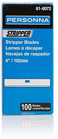 .017 X 4 Stripper Blade 100 Bl/Ct, 10 Ct/Cs