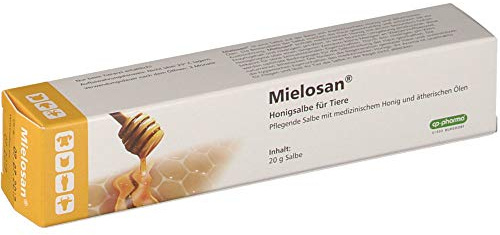 cp pharma Mielosan Honigsalbe | 20 g | Pflegende Salbe für Tiere | Mit Honig & ätherischen Ölen