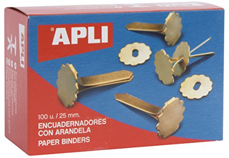 APLI 12288 - Confezione da 100 clip parigine con occhielli 25 mm