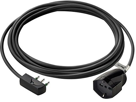 Vimar 0P32382 Prolunga Universale con spina piatta, 5 metri, 3G1, Spa17, sistema SICURY, Potenza massima prelevabile 3680 W