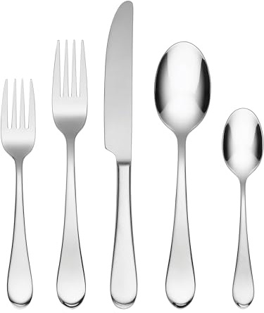 Oneida Icarus 45-Piece Flatware Set, Service for 8, Silver