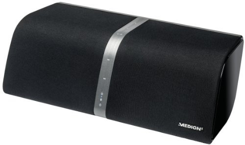 MEDION LIFE E69256 (MD 84139) Lautsprecher mit Bluetooth Funktion (2 x 50 Watt, LED-Anzeige, Touch-Bedientasten, AUX, USB) schwarz