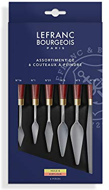 Lefranc Bourgeois Set 6 coltelli da dipingere