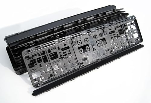10 x universell nummerskylt- nummerskyltshållare 530 mm svart