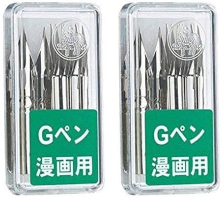 Lot de 2 stylos Zebra Comic G modèle PG-6C-C-K chromés, lot de 10