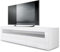 Vladon Lowboard Valencia, Made in Germany, TV-Kommode mit 1 offenem Fach und 2 Klappen, Weiß matt/Weiß Hochglanz/Weiß Hochglanz (155 x 46 x 40 cm)