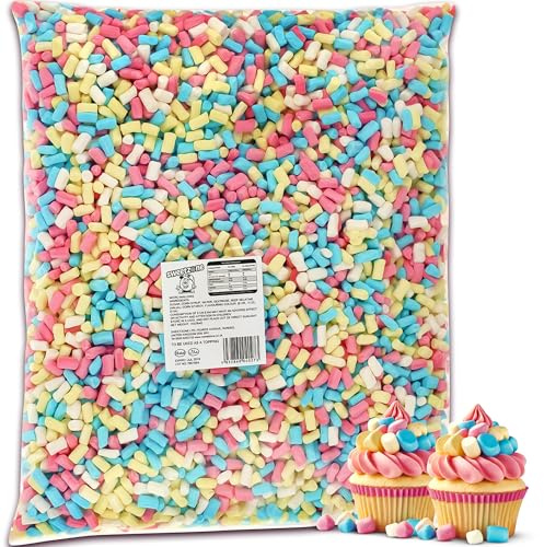 Sweetzone Micro Mallows 4 Colours - 1kg Bag of Soft, Chewy, and Delicious Marshmallows - Perfectly Sized for Snacking, Baking, Hot Drinks, and Many More - Endless Enjoyment for All Ages