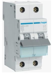 Hager MBN220 MBN220 Leitungsschutzschalter, 2-polig, 20 A, 400 V