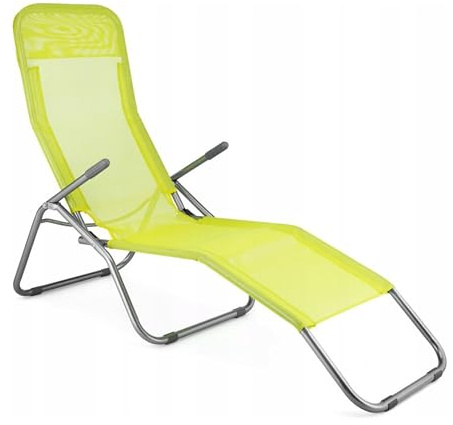 Outtec® Sedia da giardino pieghevole Sdraio Sedia reclinabile fino a 130 kg