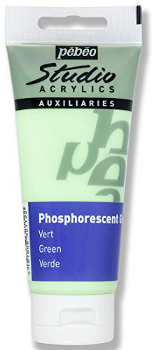 PEBEO Phosphorescent Gel - Green, 100 ml