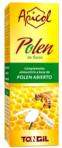 Polen de Abeja Natural 60ml | 10x Veces Más Concentrado y Biodisponible que el Convencional | El Único Abierto y Desespecificado - SIN ALÉRGENOS | Apicol Tongil