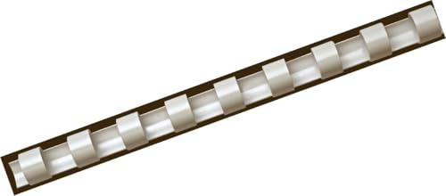 Fellowes 10mm A4 Binding Combs for Comb Binding Machine - 21 Ring, 41-55 Sheet Binding Capacity - Pack of 25 - White